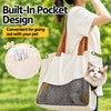 Pet Carrier Shoulder Bag for Cats and Small to Medium Dogs
