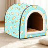 Waterproof Semi-Enclosed Pet Bed for Small Dogs and Cats