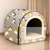 Waterproof Semi-Enclosed Pet Bed for Small Dogs and Cats