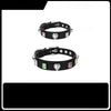 Rhinestone Faux Leather Pet Collar & Leash for Small Dogs & Cats