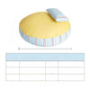 Striped Washable Pet Bed for Dogs & Cats