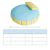 Striped Washable Pet Bed for Dogs & Cats