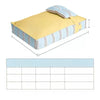 Striped Washable Pet Bed for Dogs & Cats