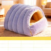 Semi-Enclosed Cat & Dog Bed with Removable Cover