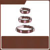 Faux Leather Collar with Gemstone-Inspired Detail for Dogs and Cats