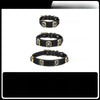 Faux Leather Collar with Gemstone-Inspired Detail for Dogs and Cats