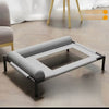 Elevated Cat & Dog Pet Cot with Breathable Mesh and Removable Cushion