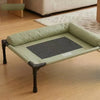Elevated Cat & Dog Pet Cot with Breathable Mesh and Removable Cushion