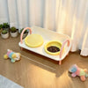 Wide-Opening Slow-Feeder Double Bowl Set for Pets
