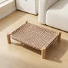 Wicker Cat Bed with Scratching Area