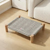 Wicker Cat Bed with Scratching Area