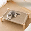 Wicker Cat Bed with Scratching Area