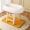 Space-Saving Cat Scratcher Bed with Braided Sisal Rope