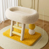 Space-Saving Cat Scratcher Bed with Braided Sisal Rope