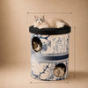 Three-Level Corrugated Cardboard Cat Scratcher House
