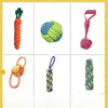 Squeaky Knotted Rope Chew Toy for Small and Medium Dogs