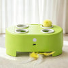 Interactive Electronic Whack-a-Mole Cat Toy with Feather Teaser