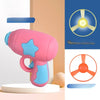 Interactive Cat Wand Toy with Flying Disc Launcher