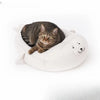 Washable Semi-Enclosed Nylon Pet Bed for Cats and Dogs