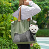 Canvas Pet Carrier Shoulder Bag for Cats and Small Dogs