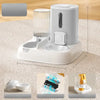 Automatic Pet Feeder with Dual Food and Water Bowls